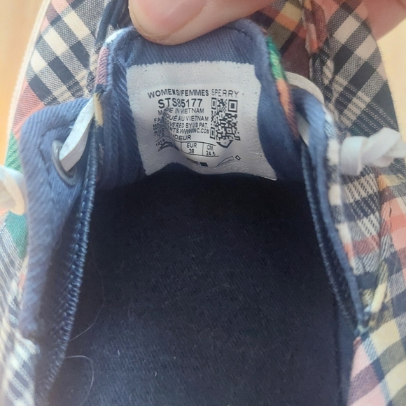 Women's Plaid Sperry Boat Shoe Size 7.5 - Picture 5 of 5
